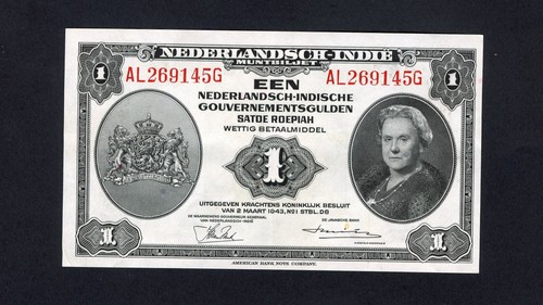 Indie olandesi fiorino - 1, 1943