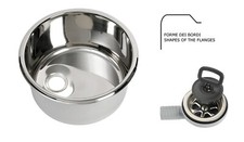 LAVELLO INOX TONDO ø 33  CM