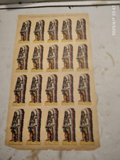 MARCA STELLA ANNI '20/40- SOLDATINI DI CARTA -INDIANI SIOUX- 30X20 CM