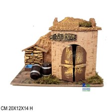 IL BOTTAIO SCENARIO AMBIENTAZIONE PER PRESEPE SUL BASE IN LEGNO ART. 53387