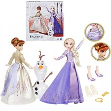 DISNEY FROZEN SET ELSA ANNA ED OLAF BAMBOLA 30CM DA COLLEZIONE ORIGINALE DISNEY 