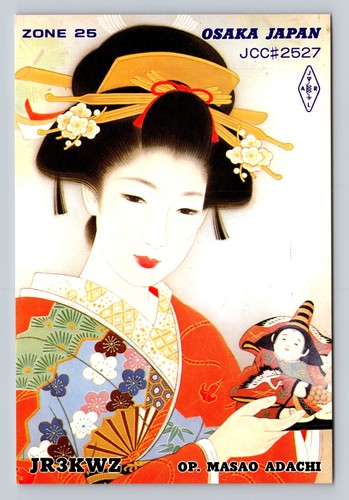 Ham radio qsl jr3kwz osaka - qsl,