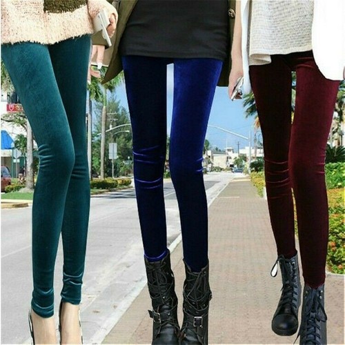 Leggings velluto lucido - leggings, in