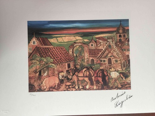 Antonio ligabue litografia - antonio,