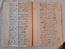 MANOSCRITTO ANTICO ANNI 1753