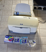 Epson Stylus Color C70 stampante a colori con toner e CD parzialmente guasta