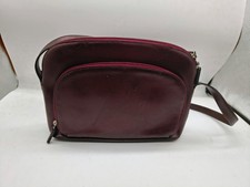Borsa in pelle vintage Francesco Biasia Bordeaux 