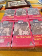 N.6 VHS Cassette Di Totò  Nuove Incelofanate