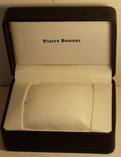 PIERRE BONNET -SCATOLA PER OROLOGIO-VINTAGE-RARE WATCH BOX-CAJA -USATA