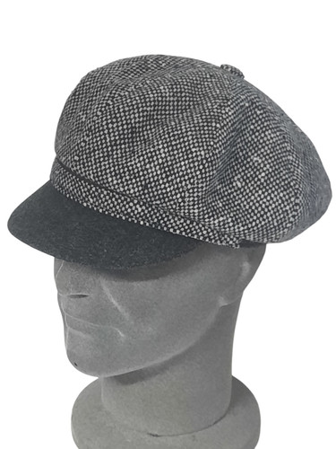 Berrettone tweed grigio - berrettone,