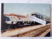 Fotografia Stazione Firenze Statuto Carro FS tipo VVsal e carrozza Treno Notte