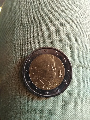 Moneta euro pascoli con - euro, g.pascoli
