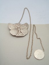 Segnalibro in Argento 925 con FARFALLA - segnapagina libro - lepidottero -