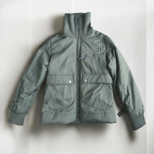 Beyond Giubbino bomber donna verde militare imbottito collo alto taglia XL