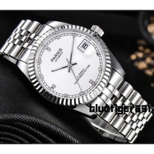 Miyota Movimento PARNIS Vetro Zaffiro 36mm Orologio Uomo Automatico Orologi da Polso