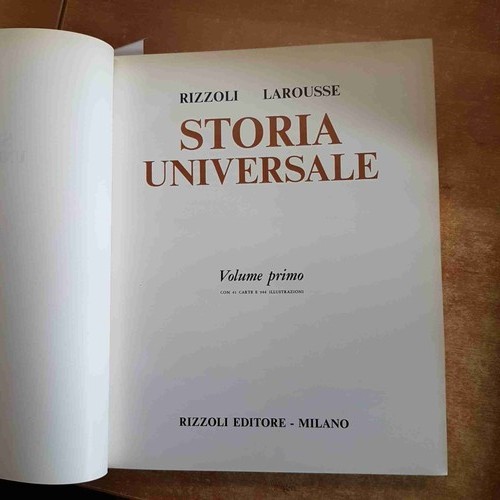 Storia universale antichita - universale, antichita'