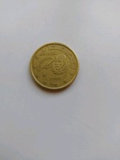 Moneta 50 centesimi Euro Spagna 2000 España Cervantes