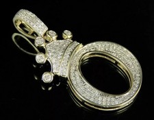 Ciondolo Corona Lettera O Vero