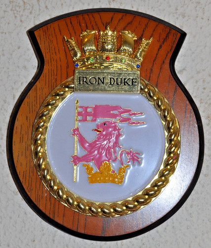 Hms iron duke wall plaque - iron,