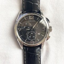 Orologio Hamilton Jazzmaster Cronografo H326120 Acciaio Inox Quadrante Nero