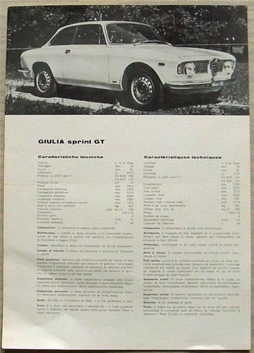Alfa romeo giulia sprint - alfa,