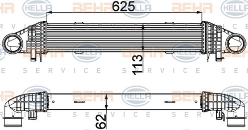 Intercooler mercedes c180 - intercooler,
