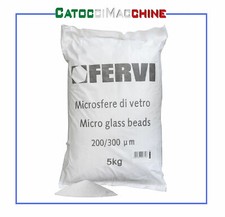SACCO MICROSFERE DI VETRO PER SABBIATRICE GRANA 200 ~ 300 FERVI 0581