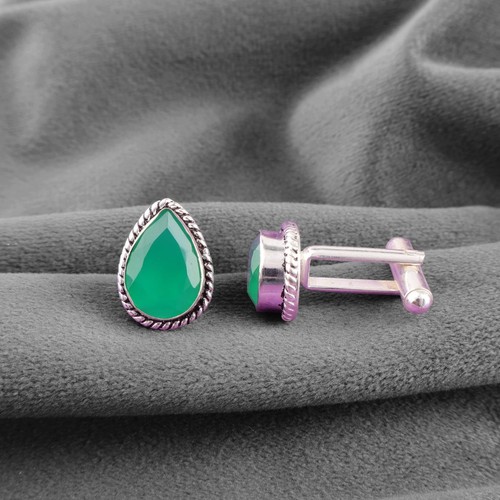 Gemelli argento 925 onice - in,