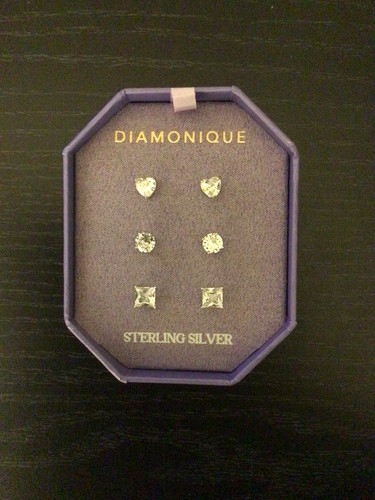 Orecchini perno diamonique - a,