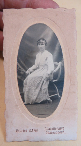Antica foto cartonata fine - antica,
