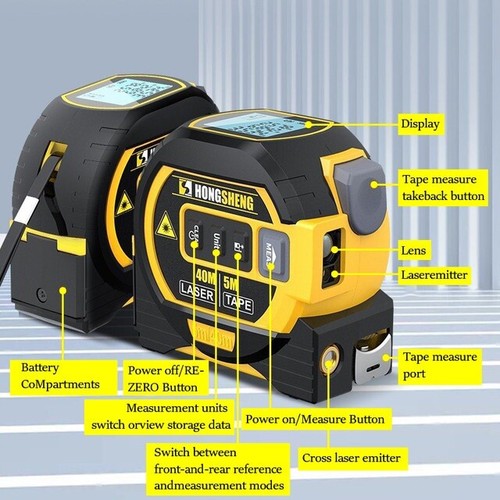 Telemetro laser 60m 5m - laser,