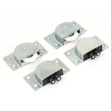 Schrank Kleiderschrank Kunststoff Rad Metall Schiebetür Roller Set 2 Paar