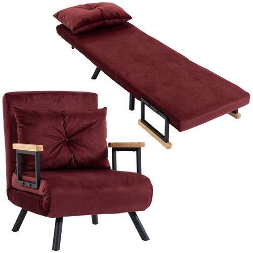 Homcom poltrona letto - poltrona,