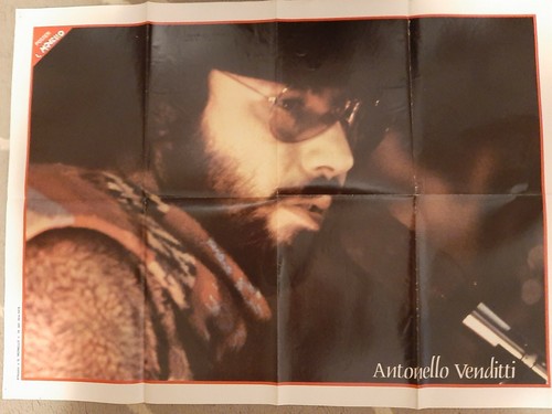 Raro poster antonello venditti - poster,