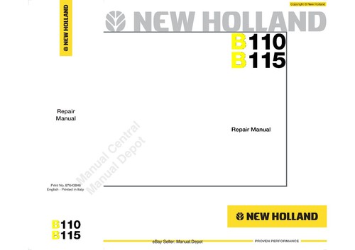 New holland b110 - holland,