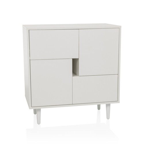 Cassettiera con cassetti - , ante