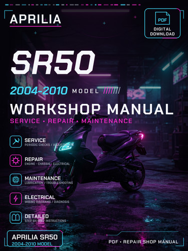 Aprilia sr50 2004 - 2005, 2006