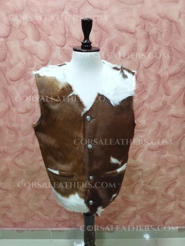 Gilet hair pelle di - pelle,
