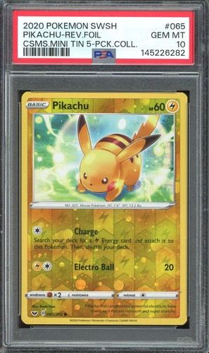 Psa gem mint pikachu 065 - gem,