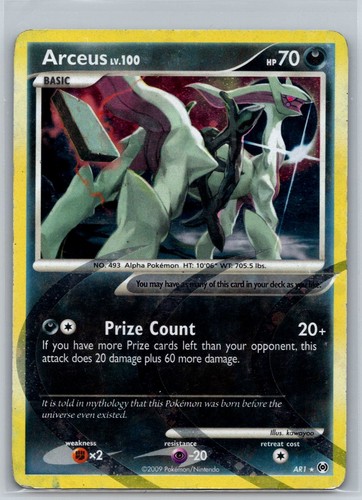 Arceus ar1 holo - arceus, rare