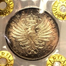 1 Lira -Ag- 1901  "Aquila