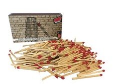 Fiammiferi in Legno Confezione da 250 Fiammiferi Lunghi 4,7 cm,Fiammiferi (K6H)