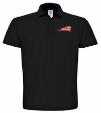 Polo nera ricamata Indian