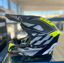 AV3RAM35 Casco moto cross enduro Airoh Aviator 3 Rampage Black Matt Taglia S