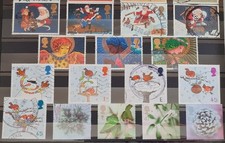 Gran Bretagna 72 F. USATI NATALIZI 1997-2024, tutti differenti. Anche BARCODED