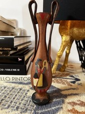 Piccola anfora Lovicu Dorgali Pelle Cuoio no Ceramica Costumi Sardi Sardegna 900