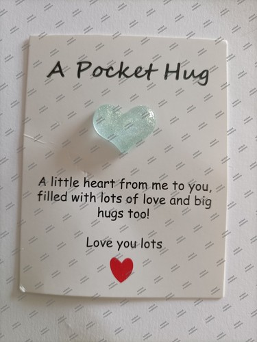 Pocket hug blue heart - ,