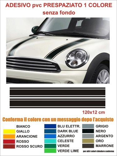Kit strisce cofano - mini, cooper