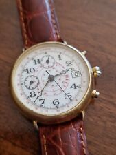 Cronografo Ticin  mov. Valjoux 7765 Cassa Placcata Oro (Gold Filled) Chronograph