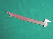 L68*- TAGLIA CARTA  ARGENTO 800 - BASSOTTO CANE SCRITTOIO STUDIO REGALO CANE 